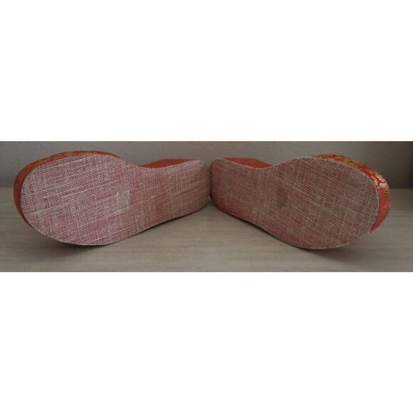 Free People Women's Sz 38.5 US 8.5 Coral Almost Paradise Platform Sandals - Picture 3 of 12